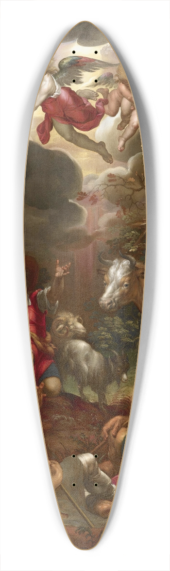 Joachim Wtewael - Annunciation To The Shepherds 39.3 inch art pintail longboard deck