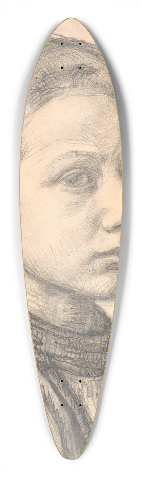 Joakim Skovgaard - Portrt af maleren J.Th. Skovgaard som dreng 39.3 inch art pintail longboard deck