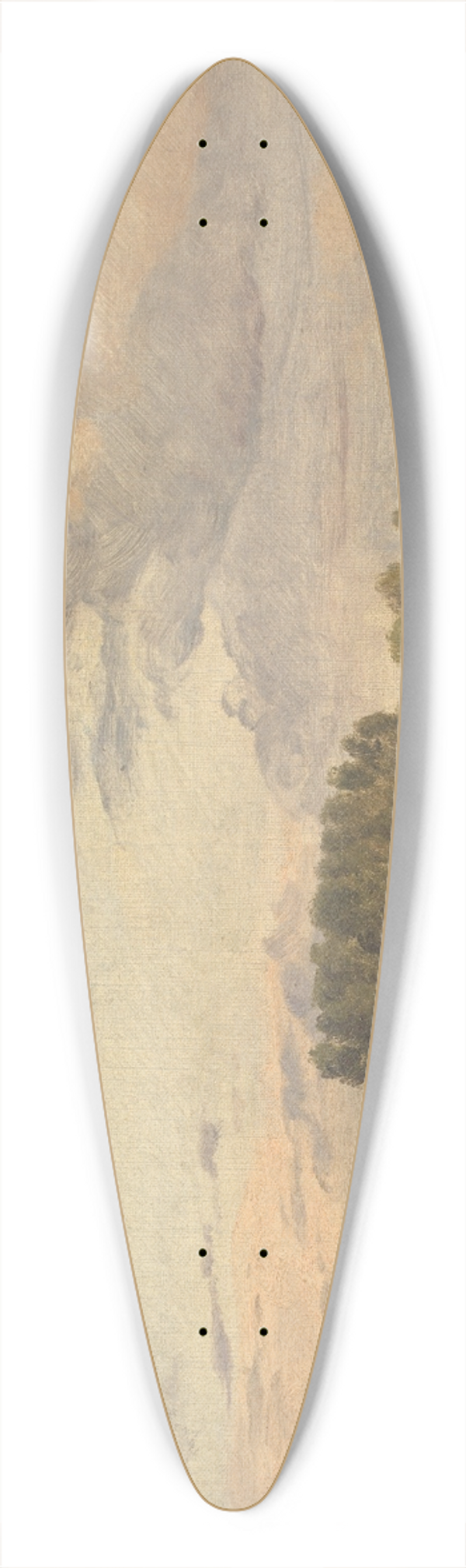 Joakim Skovgaard - Sommerlandskab 39.3 inch art pintail longboard deck