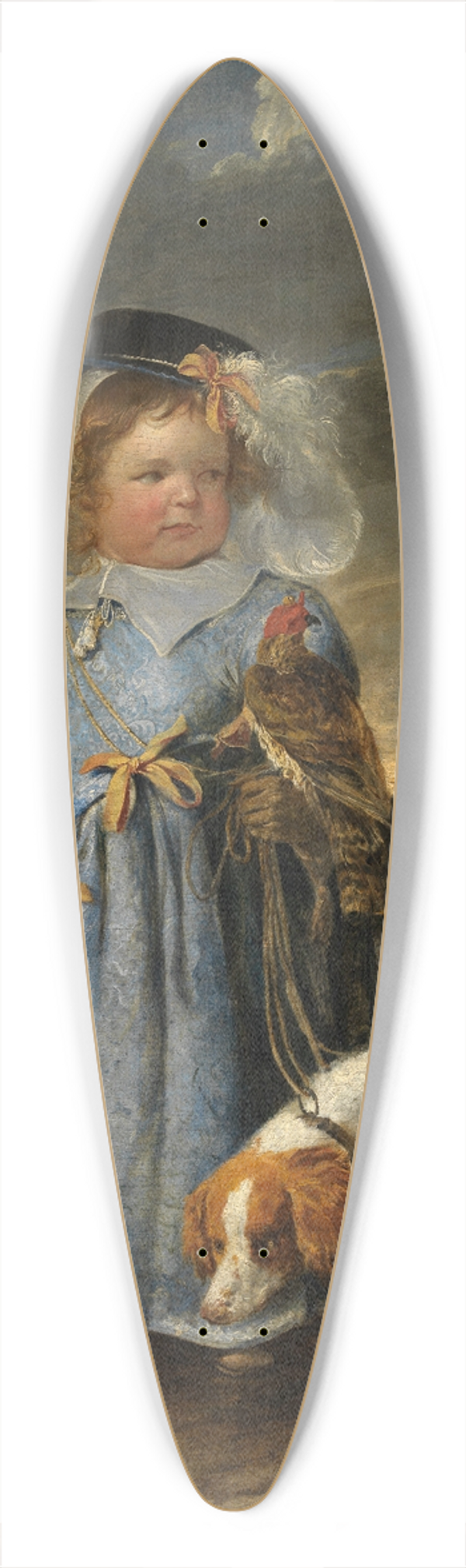 Joannes Fijt - Portrait of a Boy 39.3 inch art pintail longboard deck