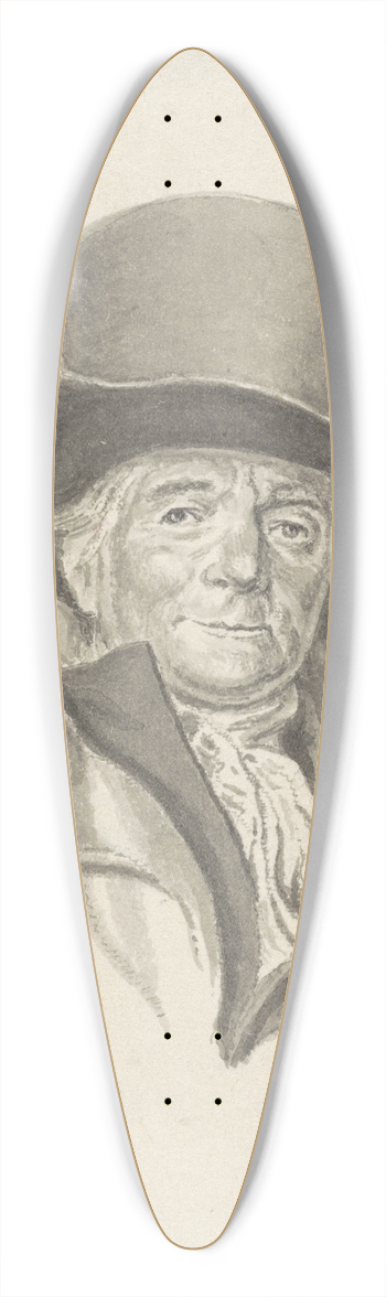 Joannes Pieter Visser Bender - Portret van Johannes Petrus van Horstok 39.3 inch art pintail longboard deck