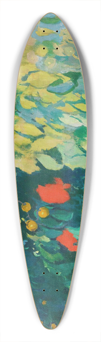 Joaquin Mir Trinxet - Paisaje Enmarcado Por Grandes rboles (VerdantLandscape) 39.3 inch art pintail longboard deck
