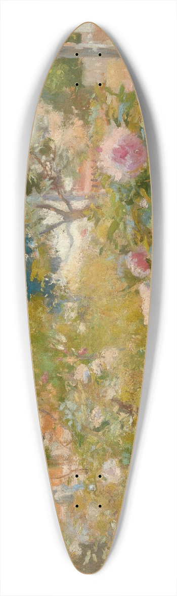 Joaquin Mir Trinxet - Spanish Jardin (Garden In Bloom) 39.3 inch art pintail longboard deck