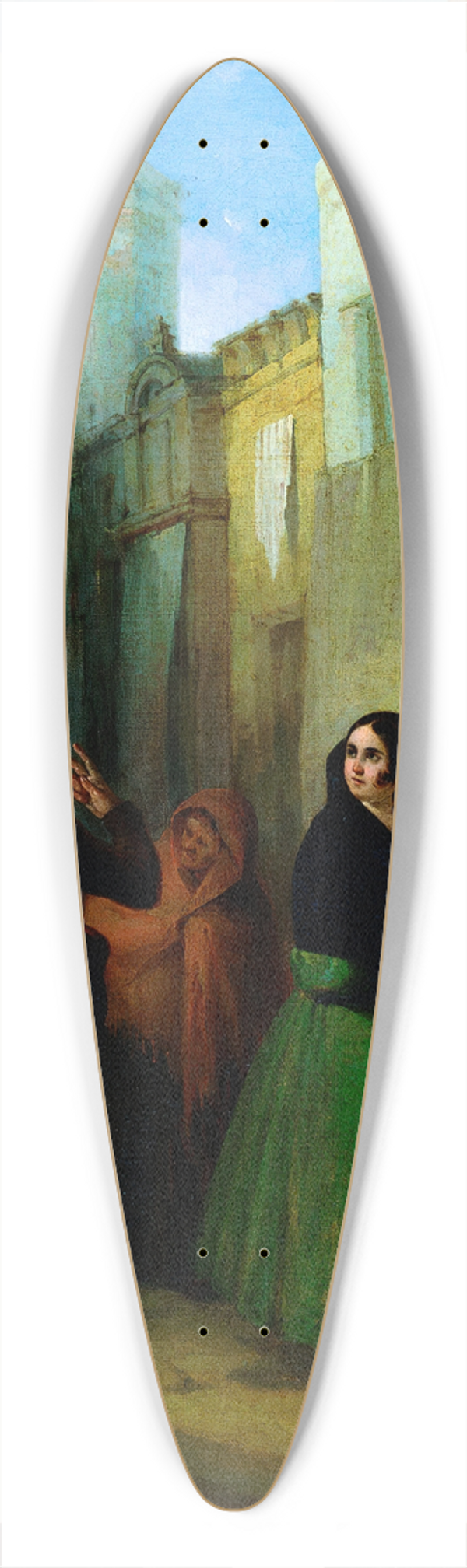 Joaqun Domnguez Bcquer - Rendezvous in the Street 39.3 inch art pintail longboard deck