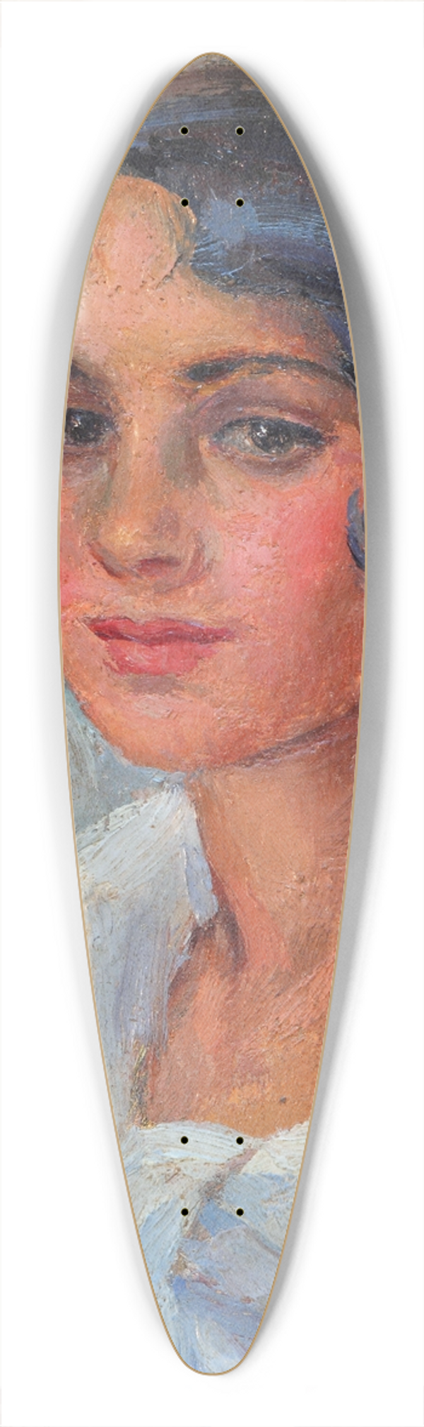 Joaqun Sorolla - Portrait Of A Woman 39.3 inch art pintail longboard deck