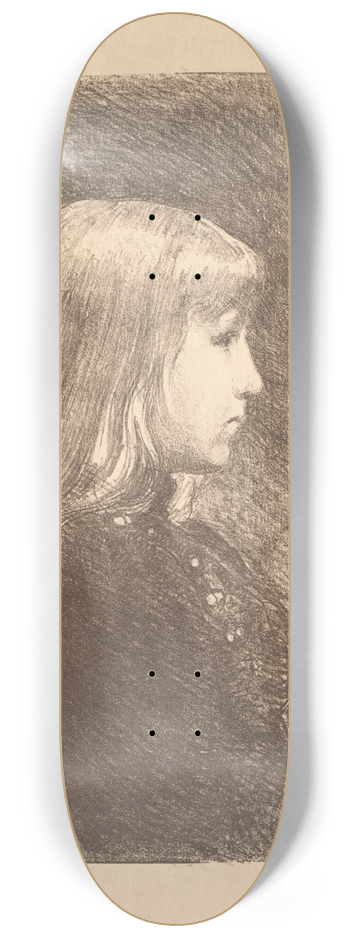 Charles Marie Dulac - Young Lady (Jeune Fille) 8.25 inch art skate deck