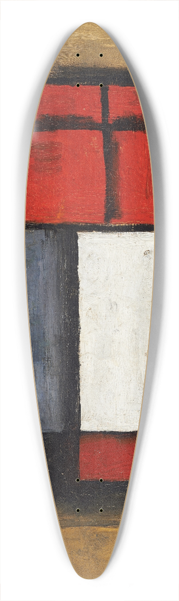 Joaqun Torres-Garca - Formas abstractas 39.3 inch art pintail longboard deck
