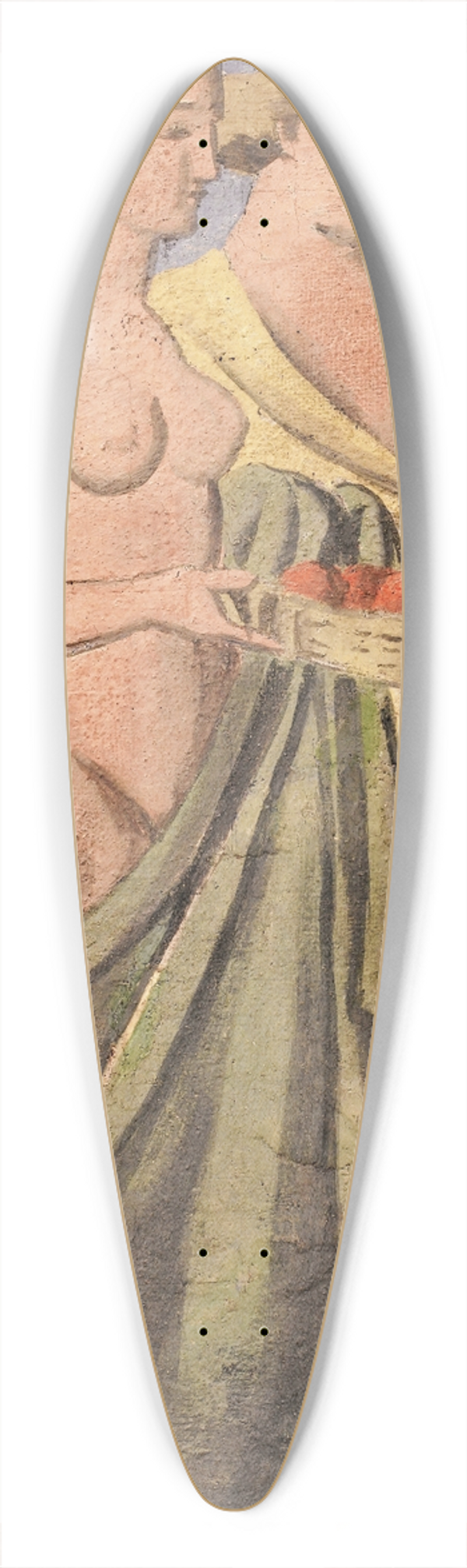 Joaqun Torres-Garca - Mujeres 39.3 inch art pintail longboard deck