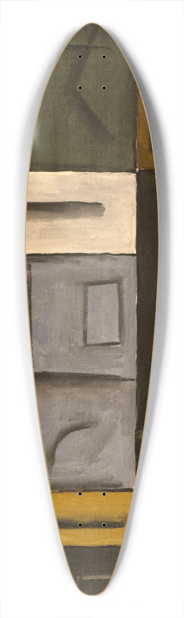 Joaqun Torres-Garca - Pintura constructiva 39.3 inch art pintail longboard deck