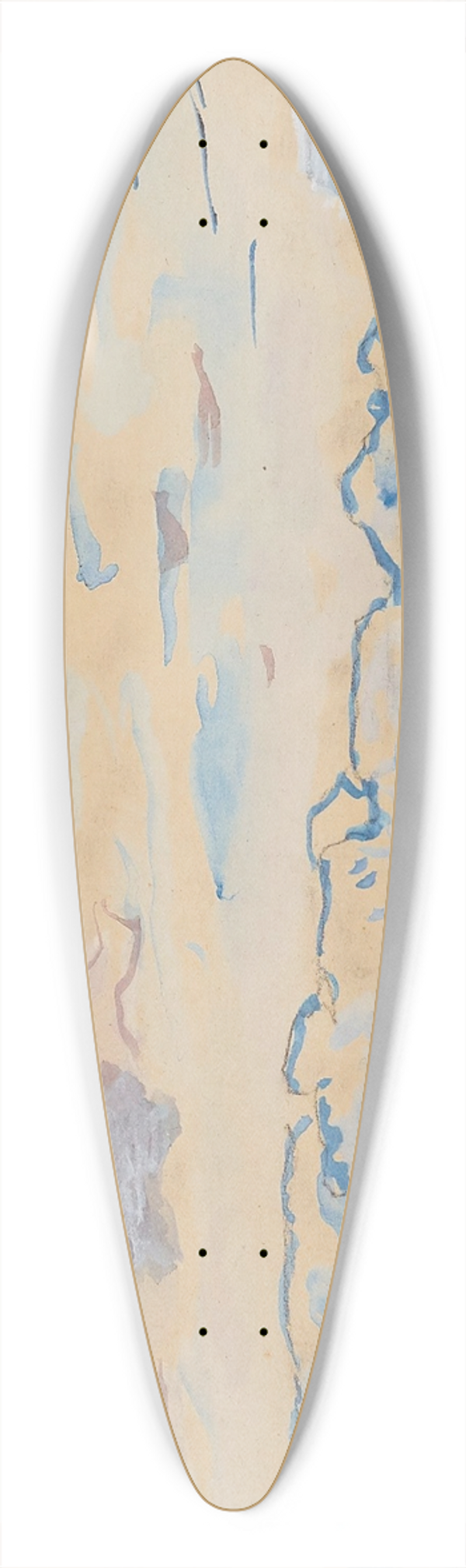 Johan Barthold Jongkind - La Cte Saint Andr 39.3 inch art pintail longboard deck