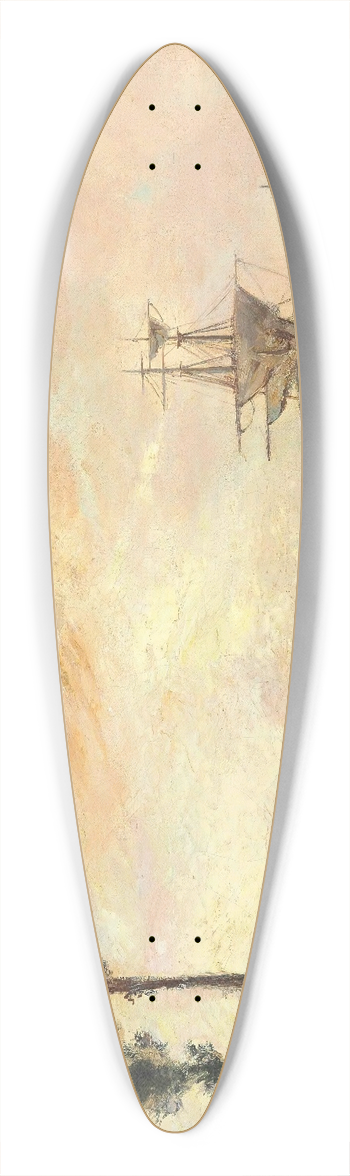 Johan Barthold Jongkind - La Seine Prs De Rouen 39.3 inch art pintail longboard deck
