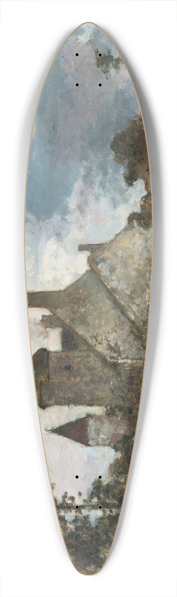 Johan Barthold Jongkind - Le Chautay (Nivre) 39.3 inch art pintail longboard deck