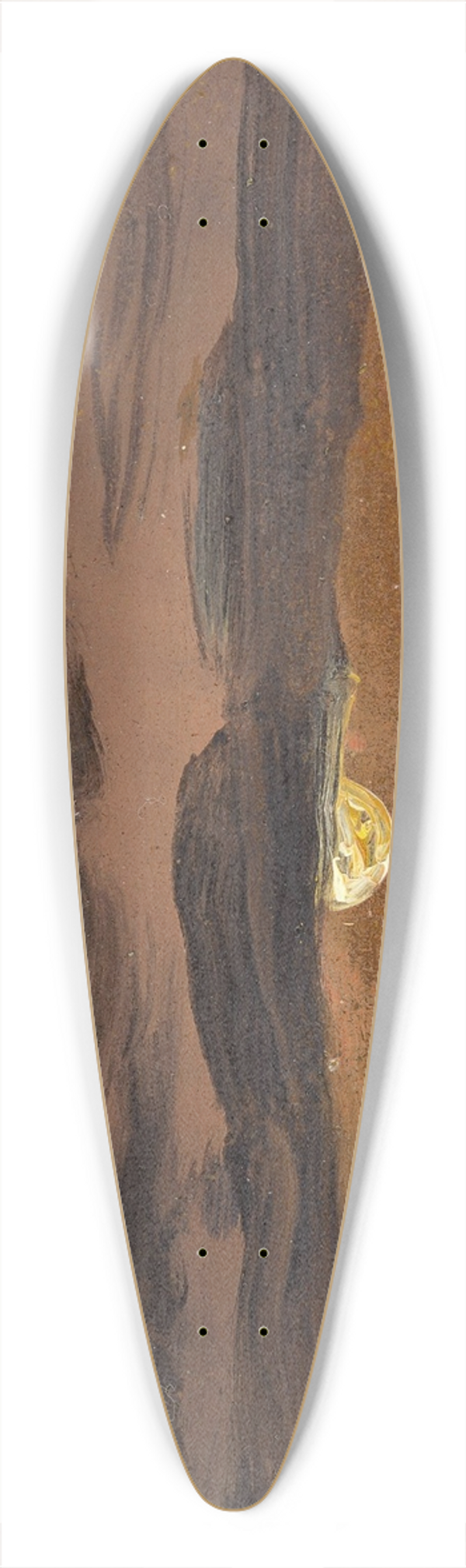 Johan Christian Dahl - The Elbe by Moonlight 39.3 inch art pintail longboard deck