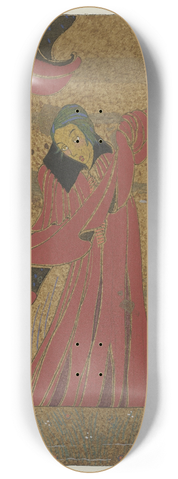 Charles Martin - Dana ; Cape du soir de Paul Poiret 8.25 inch art skate deck