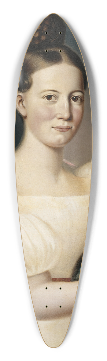 Johan Erik Lindh - Portrait Of Eva Trngren 39.3 inch art pintail longboard deck