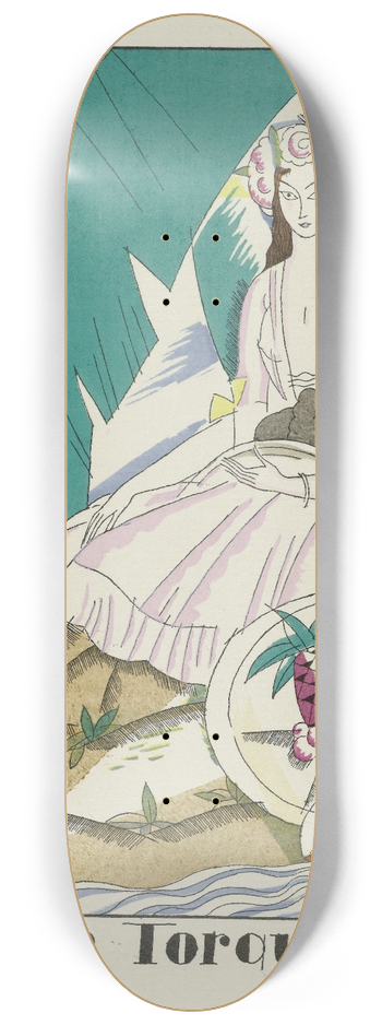 Charles Martin - La belle torquatienne 8.25 inch art skate deck