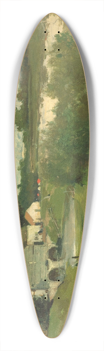 Johan Hendrik Weissenbruch - Summer Day 39.3 inch art pintail longboard deck
