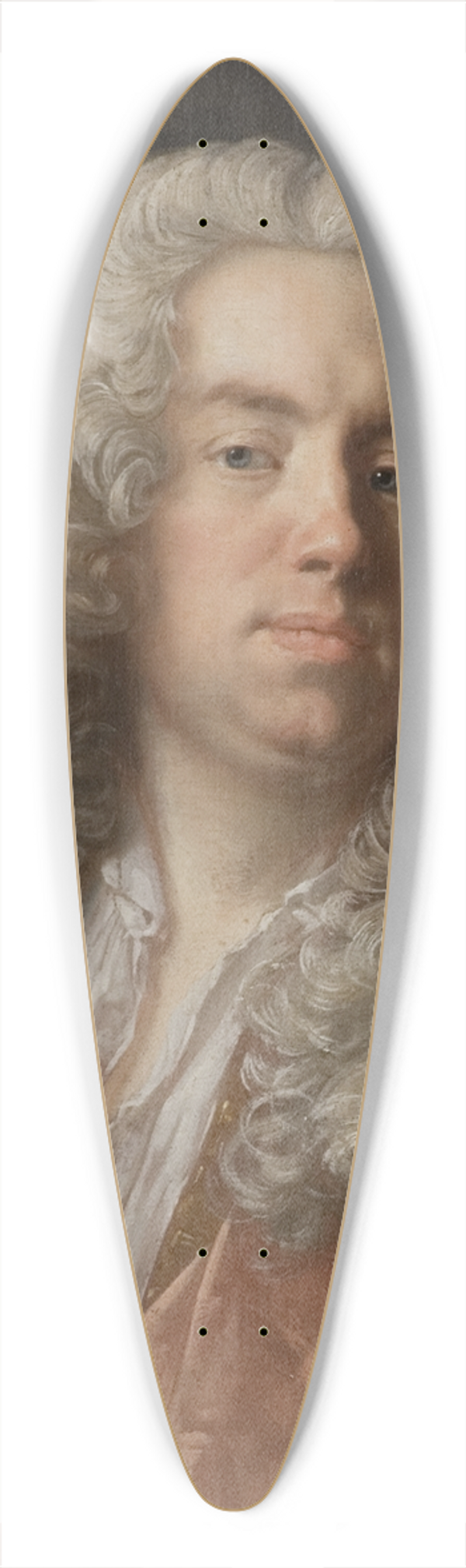 Johan Henrik Scheffel - Erik Wrangel af Lindeberg (1686-1765) 39.3 inch art pintail longboard deck