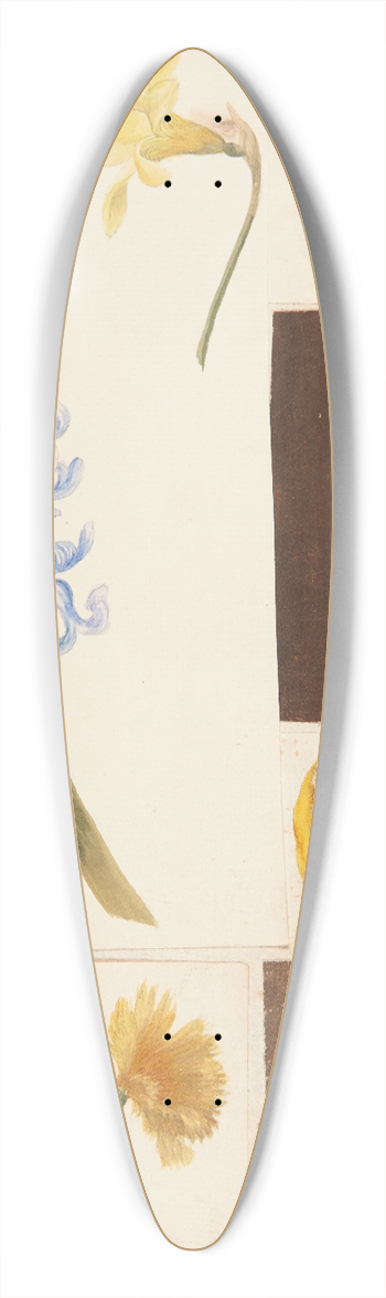 Johanna Fosie - Studie af blomster, frugter og grnne tomater 39.3 inch art pintail longboard deck