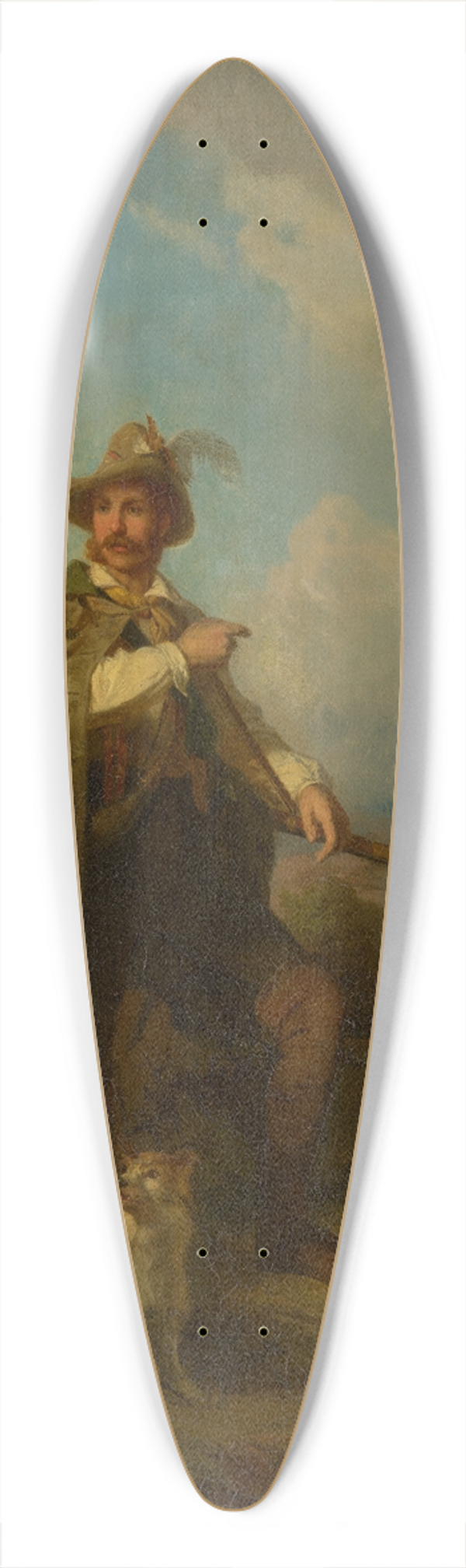 Johann Baptist Kirner - A Baden irregular with his two orderlies 39.3 inch art pintail longboard deck