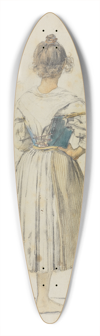 Johann Baptist Kirner - Italienerin, Rckenansicht 39.3 inch art pintail longboard deck