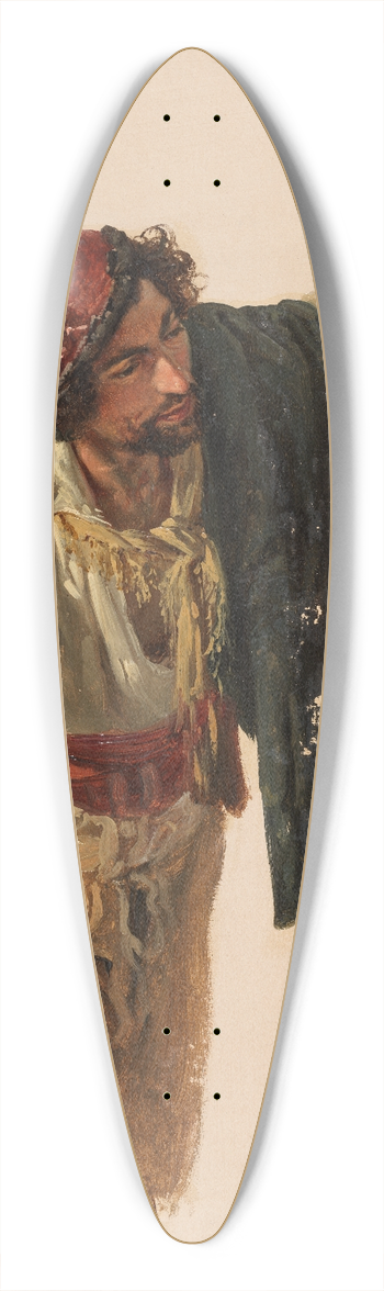 Johann Baptist Kirner - Italiener mit Kinnbart, sich mit der linken Hand absttzend 39.3 inch art pintail longboard deck