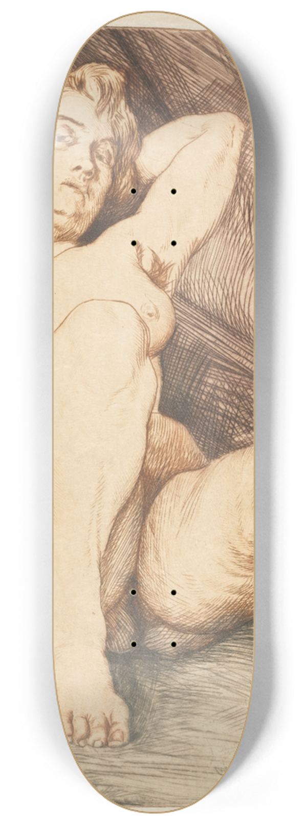Charles Maurin - The Cigarette 8.25 inch art skate deck