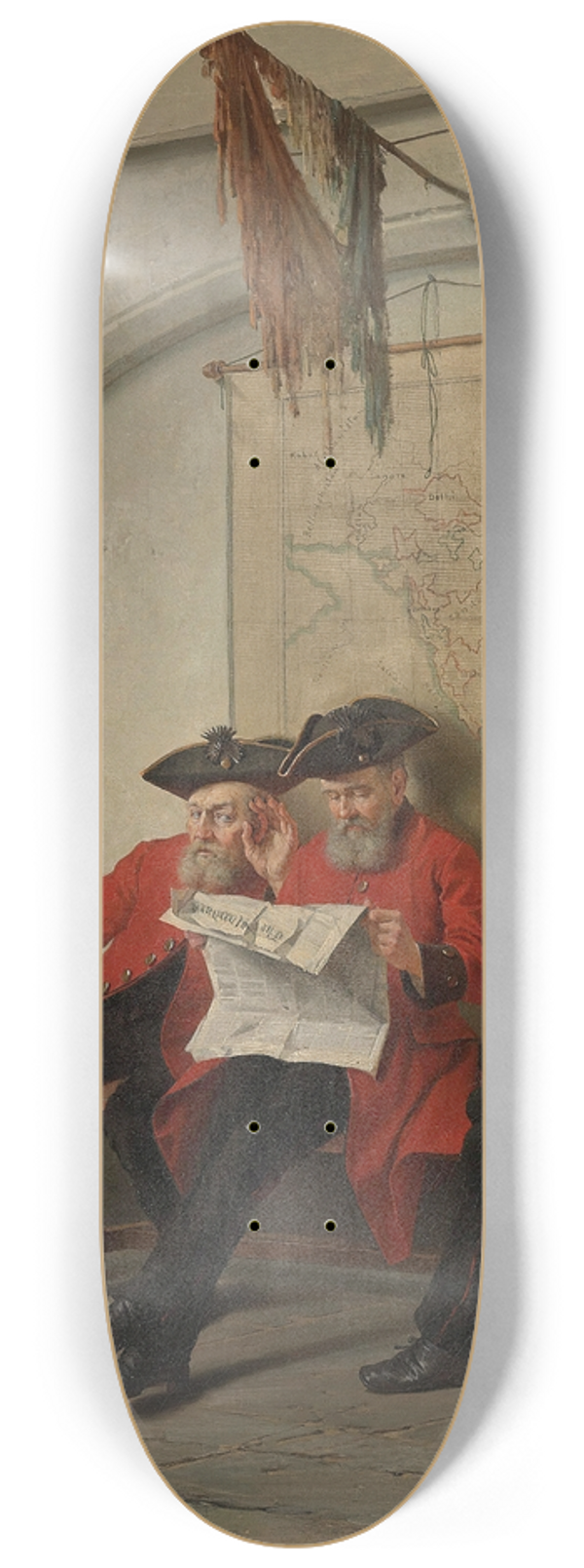 Charles Meer Webb - News from the Front 8.25 inch art skate deck