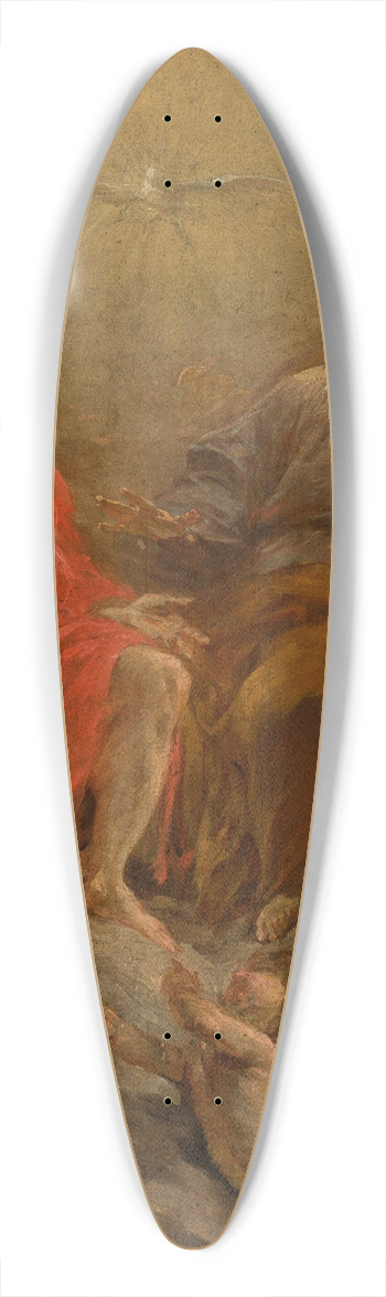Johann Christoph Liska - St. Trinity 39.3 inch art pintail longboard deck