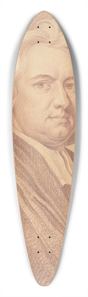 Johann Daniel Preissler - Portrait of a Clergyman or a Jurist 39.3 inch art pintail longboard deck