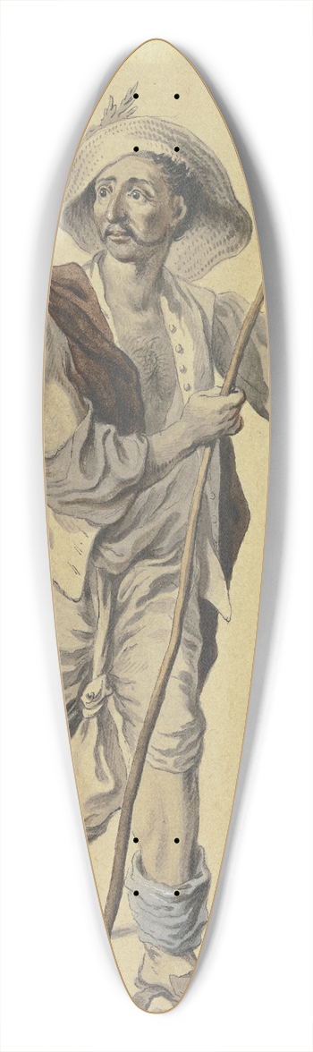 Johann Esaias Nilson - Bildnis des Goldarbeiters Adam von Memmingen 39.3 inch art pintail longboard deck