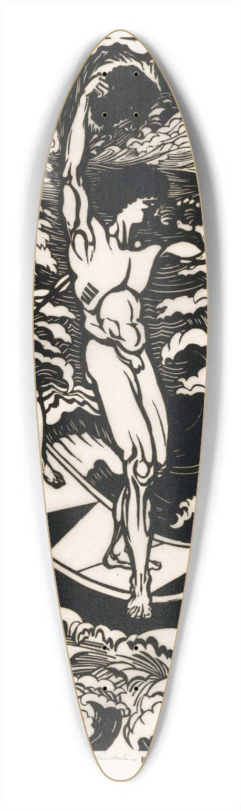 Johannes Frederik Engelbert ten Klooster - De overwinnaar 39.3 inch art pintail longboard deck