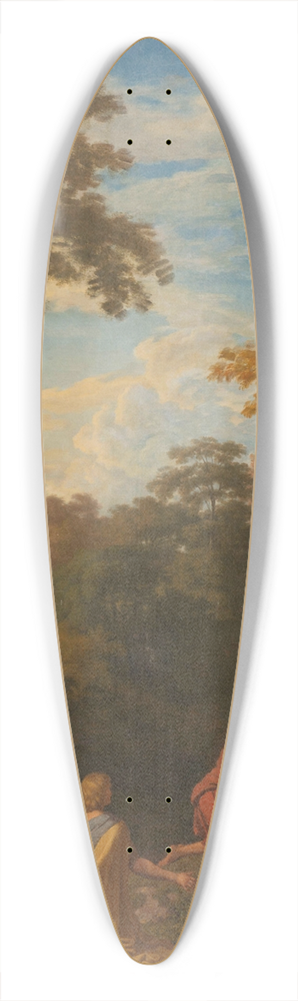Johannes Glauber - Arcadian Landscape 39.3 inch art pintail longboard deck