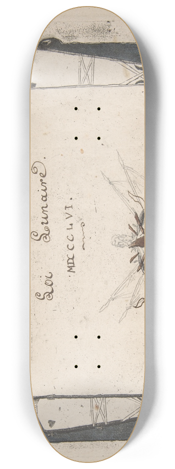 Charles Meryon - Lunar Law 8.25 inch art skate deck