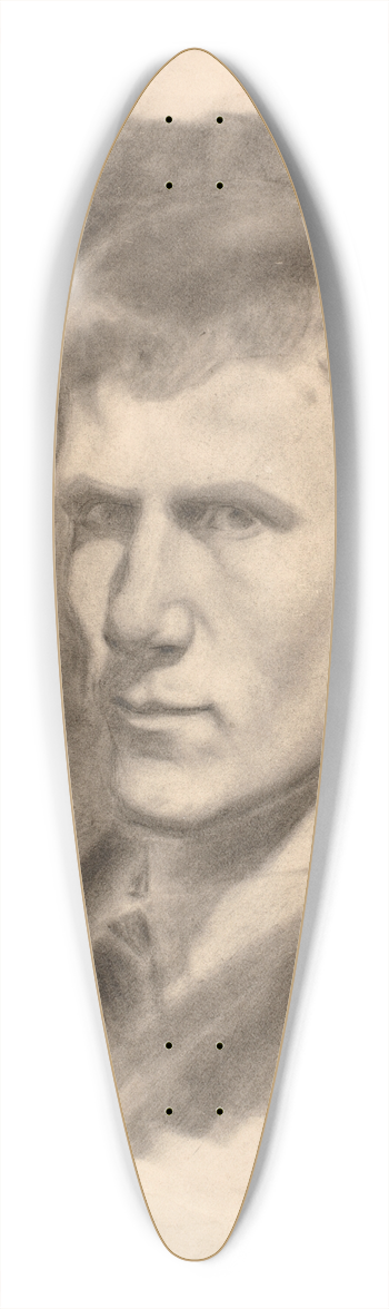 Johannes Holbek - Selvportrt 39.3 inch art pintail longboard deck