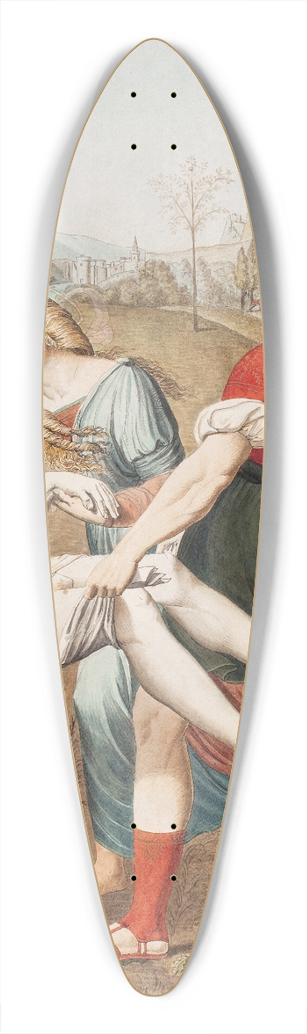 Johannes Senn - Rafael; Kristi gravlggelse 39.3 inch art pintail longboard deck