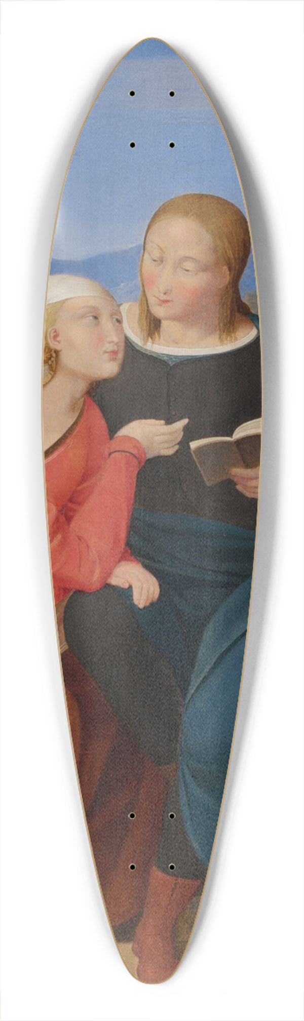 Johann Evangelist Scheffer von Leonhardshoff - Andachtsstunde 39.3 inch art pintail longboard deck