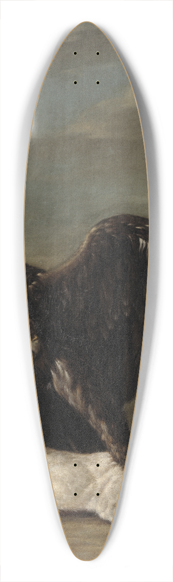 Johann Friedrich Grooth - Eagle Catching a Hare 39.3 inch art pintail longboard deck