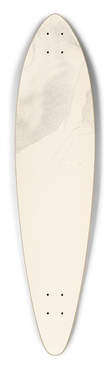 Johann Friedrich Overbeck - Left Arm and Shoulders of a Man Seen from the Back 39.3 inch art pintail longboard deck