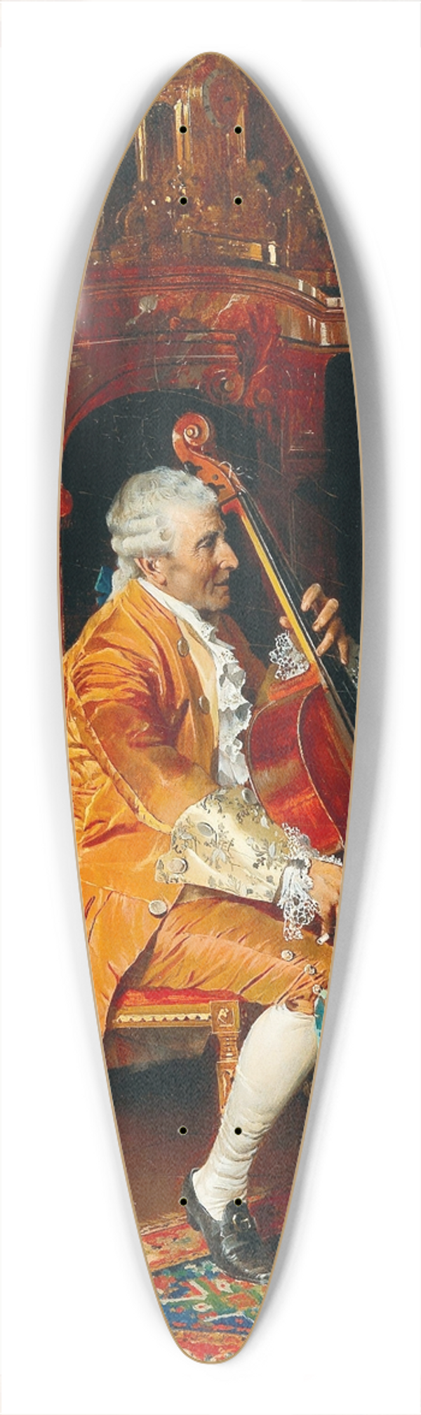 Johann Hamza - Cellist 39.3 inch art pintail longboard deck