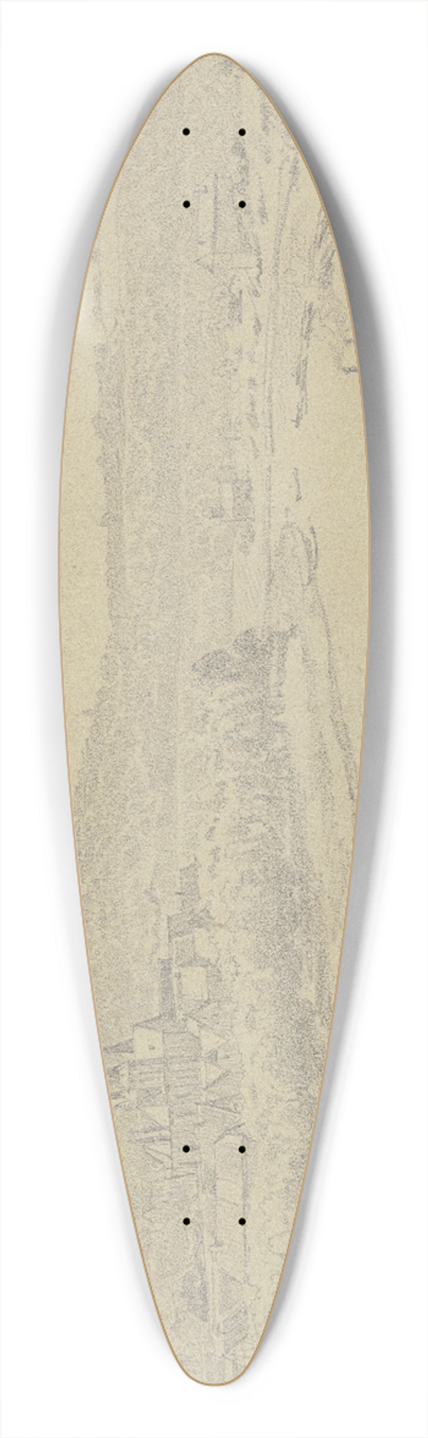 Johann Heinrich Hasselhorst - Ansicht von Wimpfen am Neckar 39.3 inch art pintail longboard deck