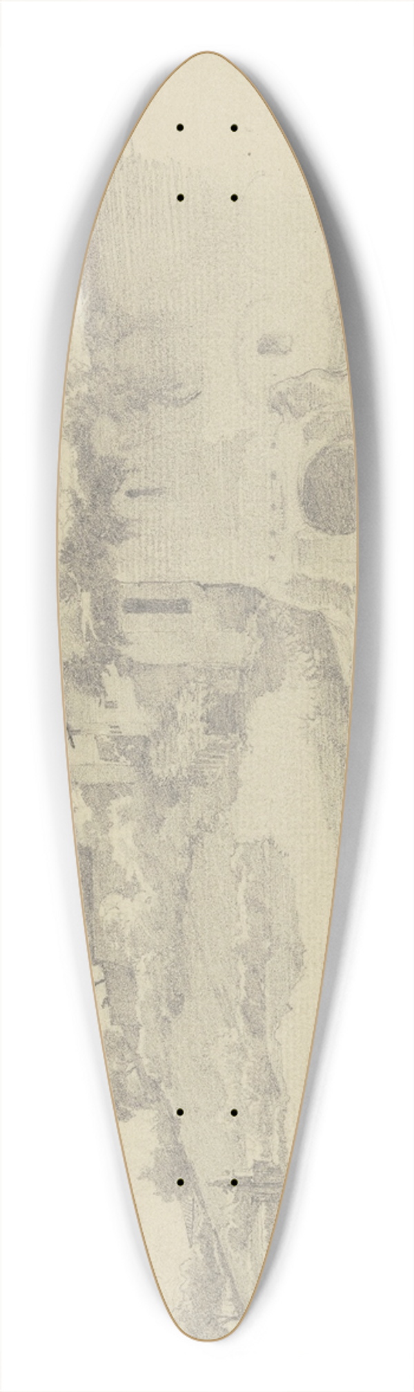 Johann Heinrich Hasselhorst - Prozession vor dem Kloster San Onofrio, vom Forum Boarium aus gesehen 39.3 inch art pintail longboard deck
