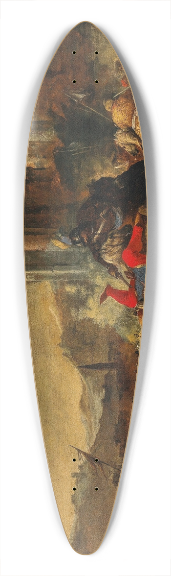 Johann Heinrich Roos - King Johann Sobieski of Poland in the Battle of Vienna 39.3 inch art pintail longboard deck