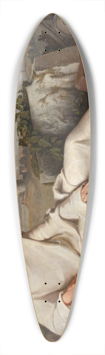 Johann Heinrich Wilhelm Tischbein - Goethe in the Roman Campagna 39.3 inch art pintail longboard deck