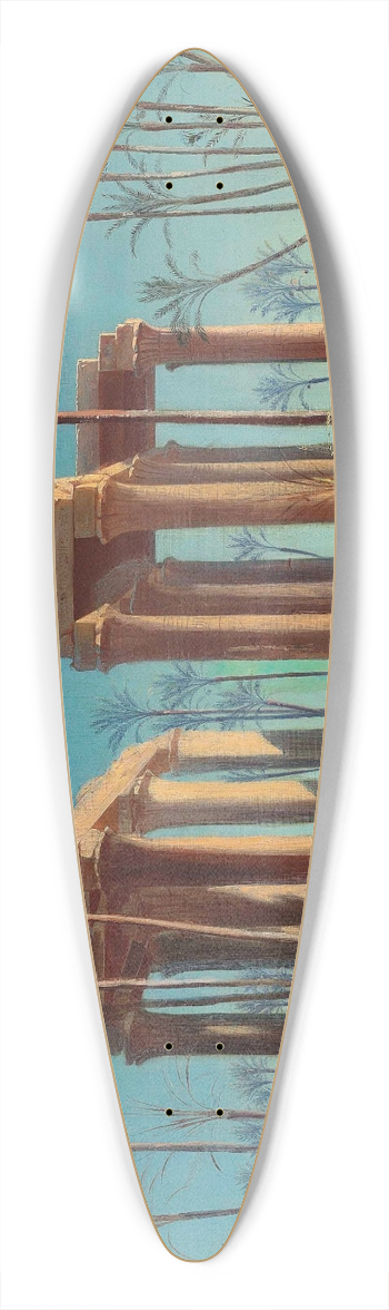 Johann Jakob Frey - A view of Anteopolis 39.3 inch art pintail longboard deck