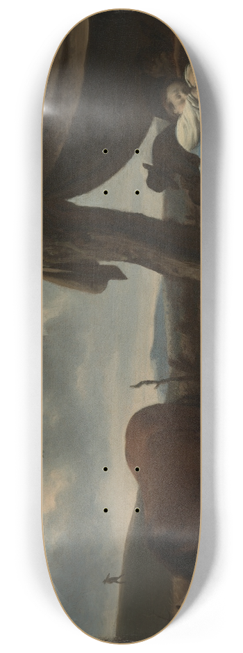 Adriaen van de Velde - Sleeping Shepherds 8.25 inch art skate deck