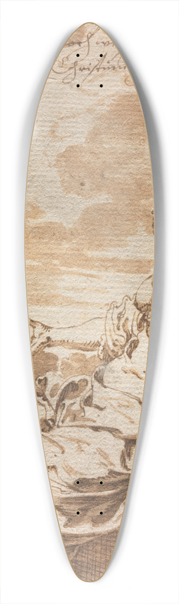 Johann Liss - Allegory of Christian Belief 39.3 inch art pintail longboard deck