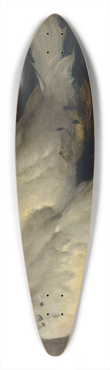 Johann Matthias Ranftl - Totes Schneehuhn 39.3 inch art pintail longboard deck