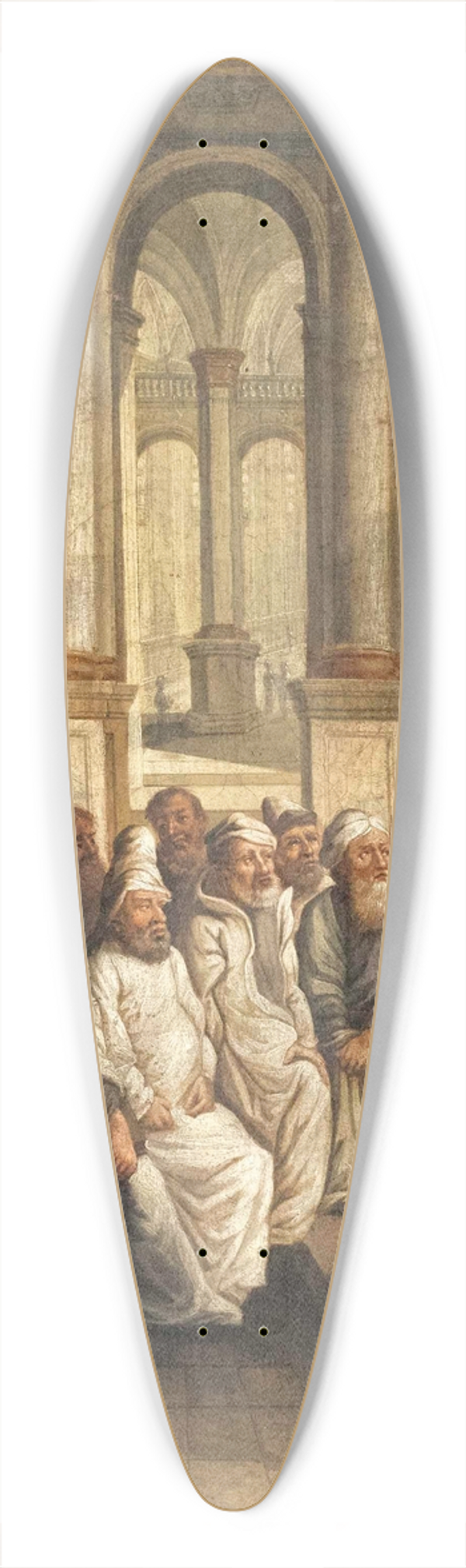 Johann Matthias Wurzer - Der zwlfjhrige Jesus im Tempel 39.3 inch art pintail longboard deck