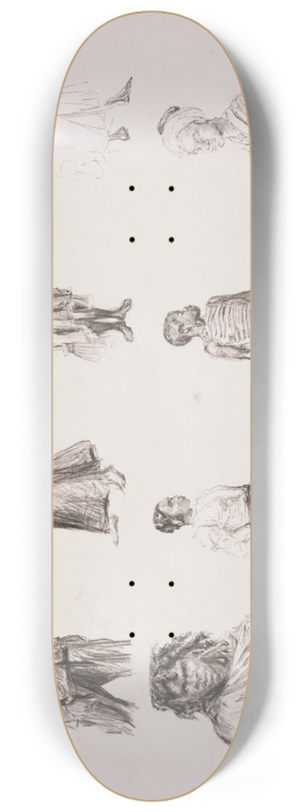 Charles Paul Renouard - Croquis dexotiques 8.25 inch art skate deck